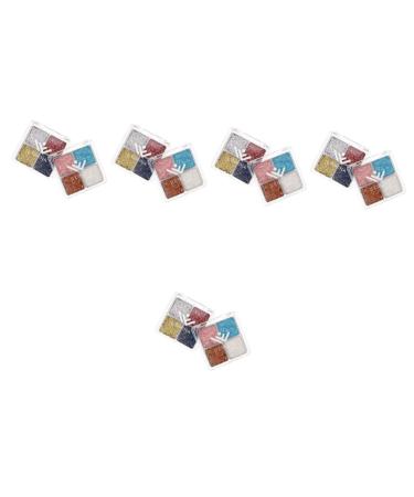 FOMIYES 10 Pcs Glitter Eye Makeup Eyeshadow Eye Glitter Makeup Glitter for Eyes Eye Shadows Glitter Makeup Assorted Colorx5pcs 6.00X6.00X1.00CMx5pcs