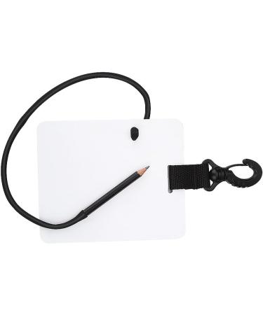 Diving Writing Slate Board with Swivel Clip and Graphite Pencil - Portable Dive Accessory - Buy Online on GoSupps.com