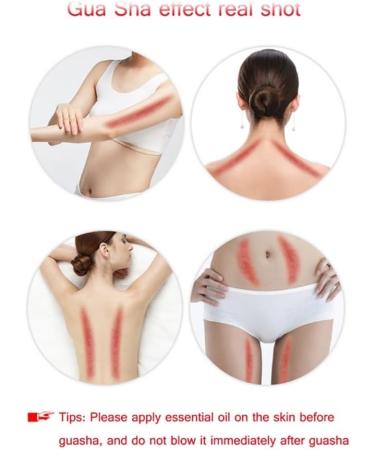 Red Gouache Gua Sha Jade Massager - Type 3 Facial Scraper for Relaxation & Skincare - Buy Online on GoSupps.com