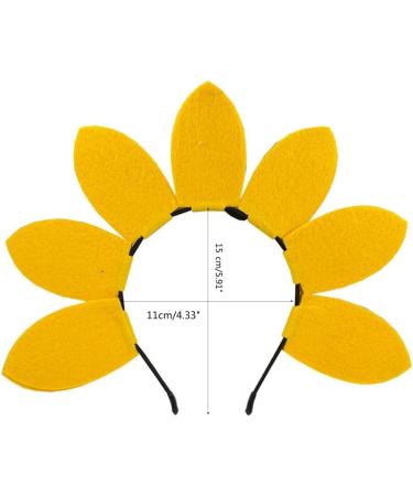 hgnxa Summer Hair Hoop Headwear for Floral Party Headband Birthday Party Sunflower Theme Floral Gathering Color - Buy Online on GoSupps.com