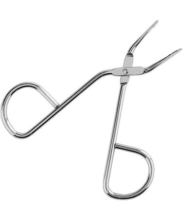 Sliver Professional Scissor Handle Eyebrow Tweezer Slant Tip Tweezer Flat Tip Tweezers Hair Plucker Pliers Beauty Tools for Women and Men Straight Tip Hairgripping Eyebrow Tweezers