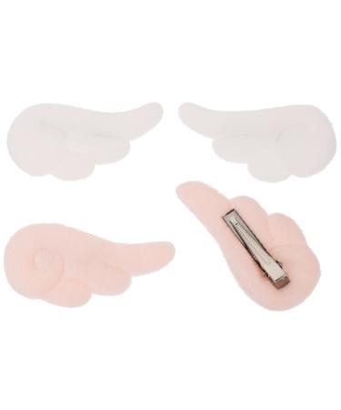 Didiseaon 2 Pairs Angel Wings Hairpin Angel Wings Headdress Women Hairpins Decorative Hairpins Plush Hairpins Girl Hairpins Lovely Hair Clips Plush Hair Clips Festival Headwear