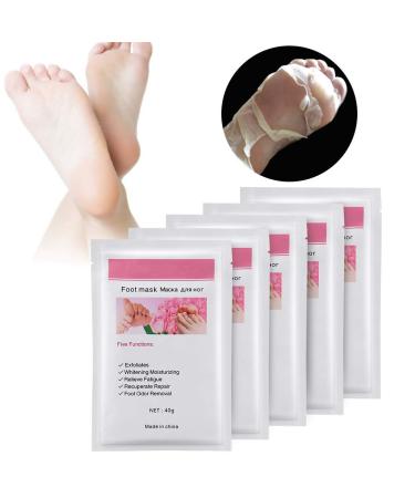 Foot Mask - 5 Piece Peel Off Moisturizing Foot Care Treatment | Revitalize & Hydrate Your Feet - Buy Online on GoSupps.com
