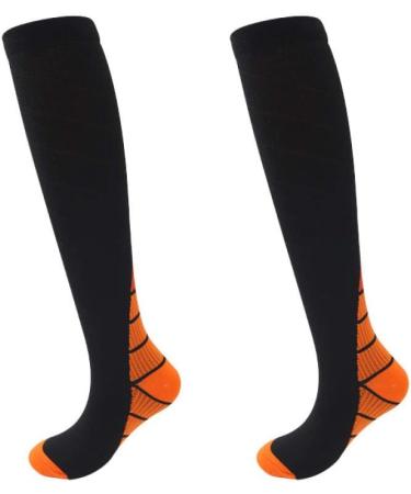 Buy W/H Compression Stockings for Women - 10 Pairs Long Pipe Non-Slip Design for Sports | Best Pressure Reduction Mixed Colors Size L - Buy Online on GoSupps.com