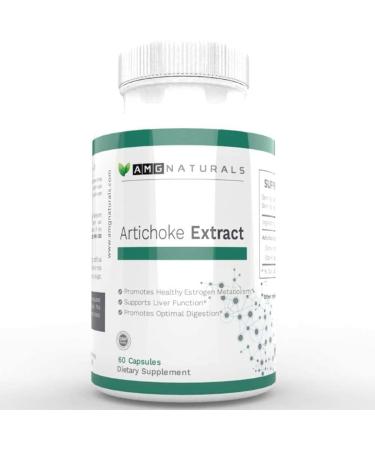 Artichoke Extract Capsules with Over 7mg Cynarin for Digestive Health & Estrogen Metabolism - 60ct - Buy Online on GoSupps.com