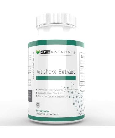 Artichoke Extract Capsules from Artichoke Leaf with Over 7mg of Cynarin A Great Source for Glucuronic Acid Content to Support Optimal Digestive Health and Estrogen Metabolism - Package May Vary