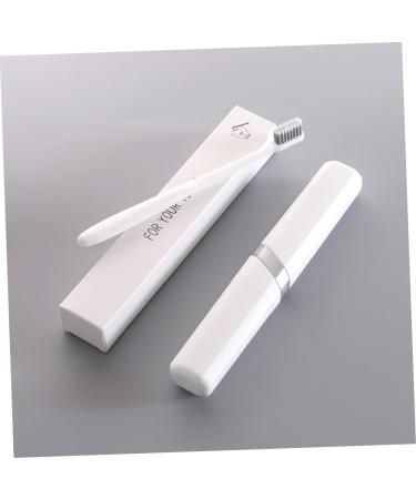 Goohochy Travel Toothbrush Holder Set | Portable Storage Box & Protective Case for Toothbrushes - White - Buy Online on GoSupps.com
