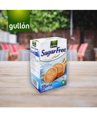 Gullon Sugar Free Maria 400g - No Sugar Added | Source OF Fiber | Product From Spain | English Marie - Brilliant For Dunking (Sugar Free Maria 400g 3 Pack) Sugar Free Maria 400g 3 Pack - Buy Online on GoSupps.com