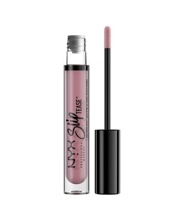 NYX PROFESSIONAL MAKEUP Slip Tease Full Color Lip Oil  Liquid Lipstick - Entice (Cool Gray Plum) Entice 0.13 Fl Oz (Pack of 1)