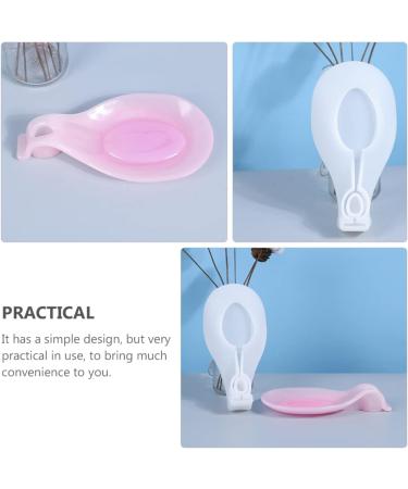 NUOBESTY Spoon Rest Mold Silicone Molds Fruit Tray Soap Dish Mold Coaster Silicone Mold Epoxy Abrasives White 23X13CM - Buy Online on GoSupps.com