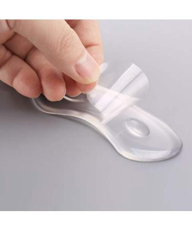 5 Pairs Thick Gel Cushion Shoe Liners for Heel Pain Relief | Premium Self-Adhesive Clear Dersen Inserts - Buy Online on GoSupps.com