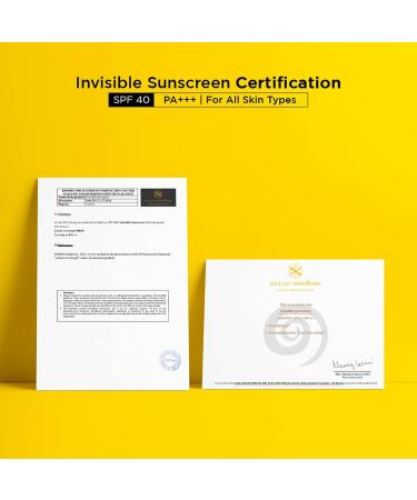 Falak Invisible Sunscreen Cream SPF 40 PA+++ - No White Cast Gel-Based Water & Sweat Resistant for All Skin Types | 45gm - Ideal for Men & Women - Buy Online on GoSupps.com