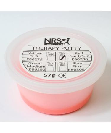 NRS Healthcare E86280 Therapeutic Soft Putty 57g - Red Medium - Buy Online on GoSupps.com