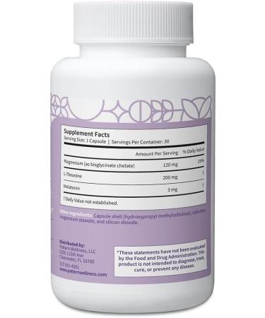 Pattern Wellness Sleep Complex Supports Relaxation & Healthy Sleep Patterns with Melatonin, L-Theanine & Magnesium 30 Vegan Capsules - Buy Online on GoSupps.com