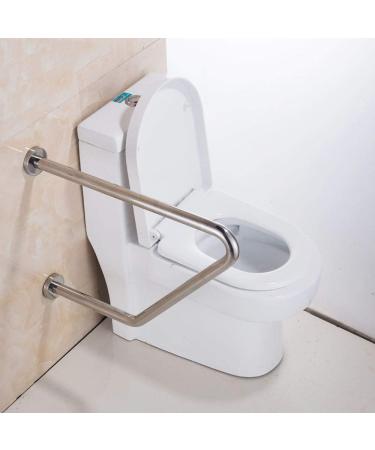 Anti-Slip Handrail Toilet Grab Handle Bathroom Toilet Handrail Security Pole Curve Grab Bar Stainless Steel Wall Mounted Shower Handrail R - Buy Online on GoSupps.com