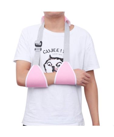 FRCOLOR Breathable Arm Sling for Shoulder Immobilization - Adjustable Support for Kids & Adults - Pink Shoulder Sling - Buy Online on GoSupps.com