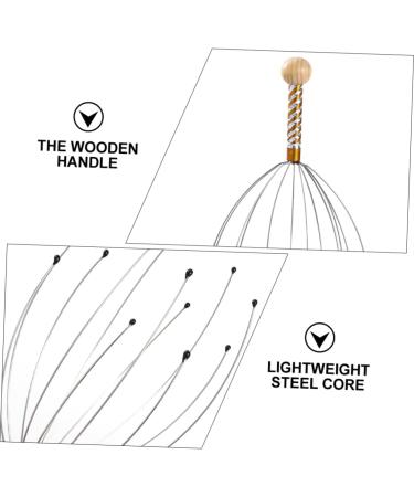 Healvian 12-Piece Multi-Function Massager Tool Set - Hair Thread Scrubber Claws in Steel & Wood | International Shipping Available - Buy Online on GoSupps.com