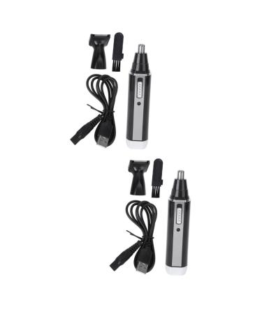 FRCOLOR 2Pcs 2 Electric Trimmer Nose Trimmer Ear Hair Trimmer Best Nose Hair Trimmer Nose And Ear Trimmer Nose Hair Clipper Nose Hair Organ Multifunction Mediumx2pcs Blackx2pcs
