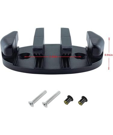 Nylon Kayak Zig Zag Cleats (Black  Pack of 2) - Buy Online on GoSupps.com