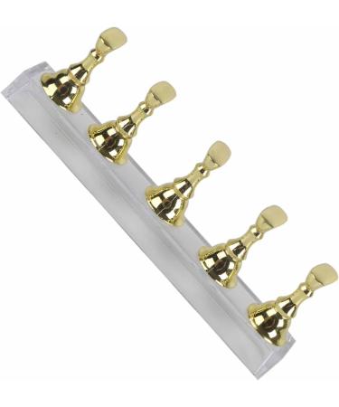 False Nail Display Stand Holder Set Nail Art Magnetic Practice Holder Exquisite Alloy Material Gold Showing Shelf - Buy Online on GoSupps.com