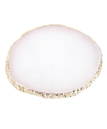 Resin Nail Art Palette with Gold Edge - Multifunctional Display Board for Color Mixing | Exquisite White Craftsmanship - Shop Internationally - Buy Online on GoSupps.com