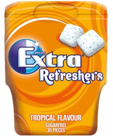 Wrigley Extra Refreshers Chewing Gum Tropical - Pack of 2 x 30 Pcs - Buy Online on GoSupps.com