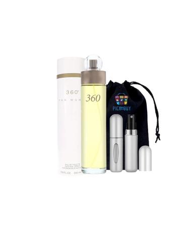 PICKN BUY 360-Perfume for Women 6.7 fl oz Eau De Toilette Spray with Gift Pouch & Atomizer Travel Kit Gift Set for Her - Designer Fragrances (Comes in Original Designer Packaging) - Buy Online on GoSupps.com