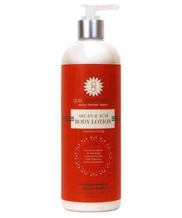 Moisturizing Body Lotion with Argan & Acai Vitamins | Mango Pomegranate Scent | Light & Non-Greasy | 16 oz Pump | International Shipping - Buy Online on GoSupps.com