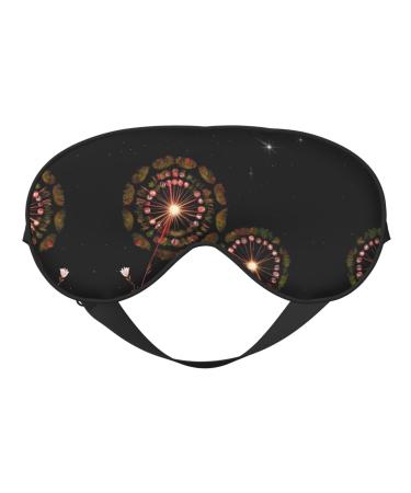 Starry Dandelion Eye mask Soft Elastic and Adjustable Nighttime Comfort Sleeping mask Suitable for Both Men and Women