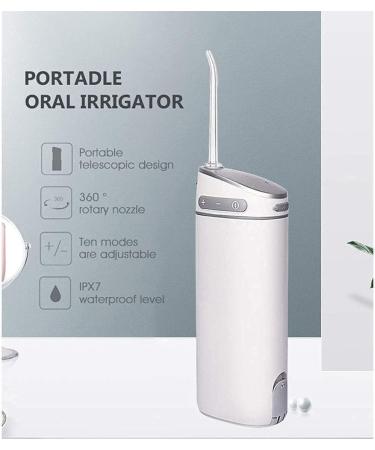 Portable Electric Dental Flusher - Waterproof USB Charging Oral Irrigator with 3 Modes 360 Rotating Nozzle | Teeth Cleaner for Home Use - Buy Online on GoSupps.com