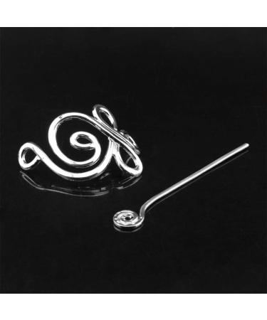 Lurrose Celtic Hair Clips - Alloy Viking Jewelry Hair Slide Vintage Ponytail Brackets for Women & Girls | Irish Hair Decor - Buy Online on GoSupps.com