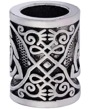 Yahpetes 2 Pcs Celtic Knots Triquetra Viking Beard Beads Set - Norse Rune Metal Rings - 0.59X0.47 Inches - Buy Online on GoSupps.com