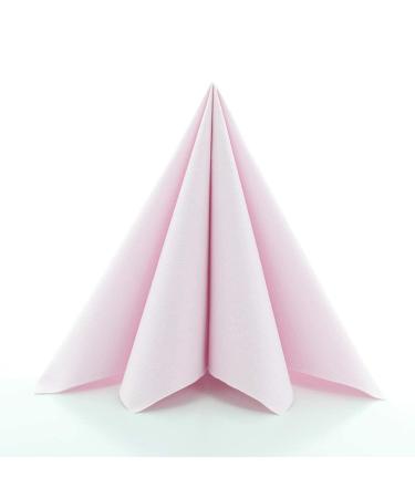 Sovie Linclass Airlaid Napkierten Hellrosa 50 pieces - high -quality disposable napkins 40 x 40 cm - tearproof sucking strong & shaped - ideal for wedding & parties - Buy Online on GoSupps.com