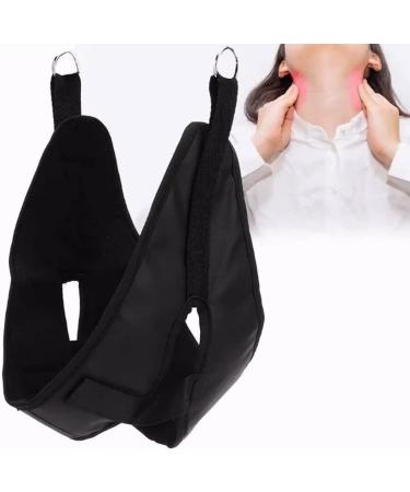 SSDDLZEQ neck traction device enlarged PU-neck traction belt with Velcro fastener for office workers students athletes shift workers #1