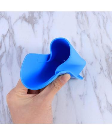 Zerodeko 3-Pack Silicone Toothbrush & Beauty Organizer - Sky Blue Suction Holder for Essentials - Buy Online on GoSupps.com