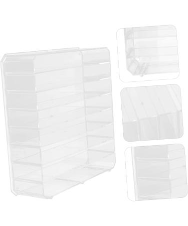 Angoily Clear Acrylic Organizer 2 sets Organizing Pressed Multi-layer Lipstick Rack Display Practical Storage Puff Acrylic of - Buy Online on GoSupps.com