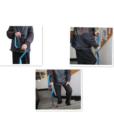 Canes Portable Walking Stick Healthcare Aluminum Alloy Walking Aid Scalable Four-Legged Anti-Shock Crutches with Light for Elderly Outdoor Climbing - Buy Online on GoSupps.com