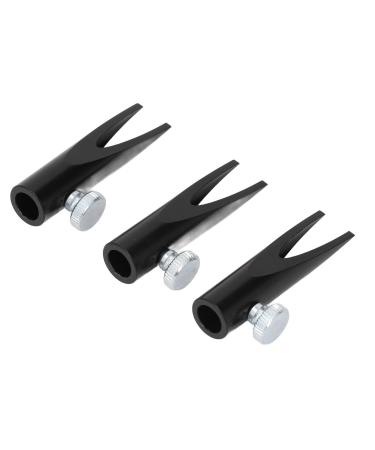 Eyebrow Sharpener Tool Portable Metal U-Shaped Slot Eyebrow Sharpener Aluminum Alloy for Home (Black)