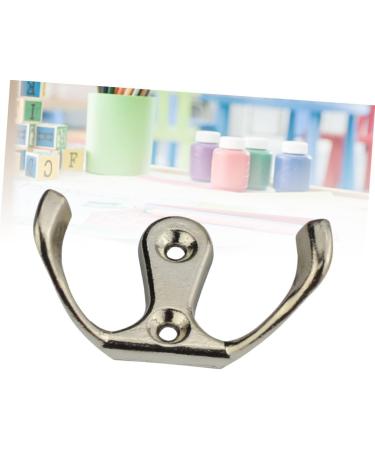 Housoutil Zinc Alloy Hooks 10pcs Cabinet Hooks Door Wall Hook Towel Hanger Coat Hooks Robe Hooks Clothes Hook Zinc Alloy medium Silver - Buy Online on GoSupps.com