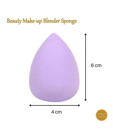 INFINIQUE CREATIONS Purple Makeup Blender Sponge - 5 Piece Set for Perfect Cosmetic Application | International Shipping Available - Buy Online on GoSupps.com