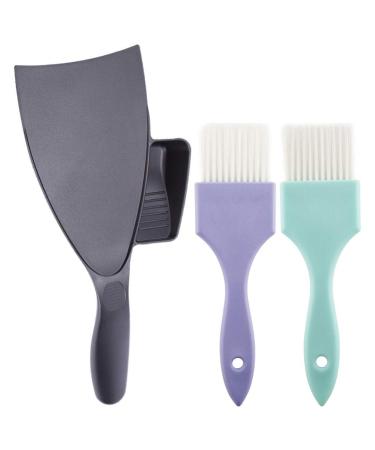 Beaupretty 3 pieces of colored stain colored staircase streak strands of strands of hair dye hair dye brush board board board hair coloring set for hairdressing salon salon hairdresser accessories