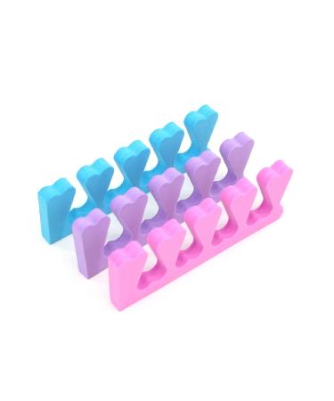 24 Pieces Soft Foam Toe Separators Toe Spacers Great Toe Cushions for Nail Polish Pedicure Manicures 24 Count (Pack of 1)