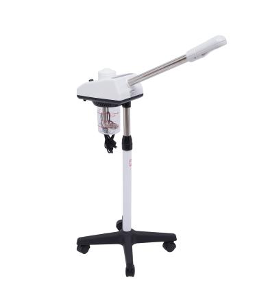 HUOMMGS face steamer 750w standing sauna mobile pore cleaner spa with 4 wheels 750ml cosmetic with 180 rotating nozzle height adjustable facial steamer for