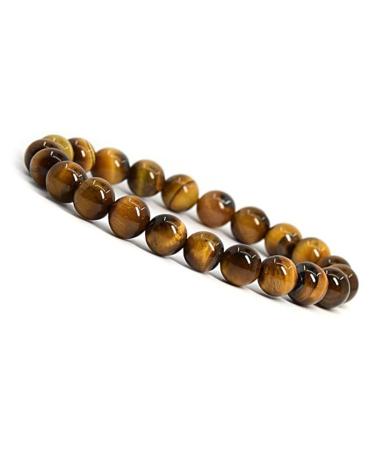Emilys Gems Power - Chakra Bracelets | Stretchable | 8mm Natural Stone - For your well-being Tiger Eye