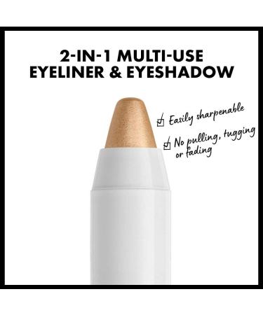 NYX Jumbo Eye Pencil - Cashmere: Shimmery Champagne Eyeshadow & Eyeliner - Buy Online on GoSupps.com