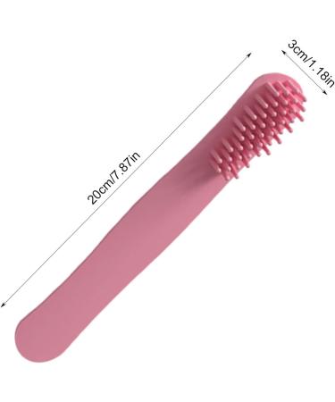 Buy Generic Silicone Massage Comb with Long Handle | Scalp Massage Comb for All Hair Types - Soft Silicone Ridge | Perfect for Men Women Teens & Girls - Rose Color - Buy Online on GoSupps.com
