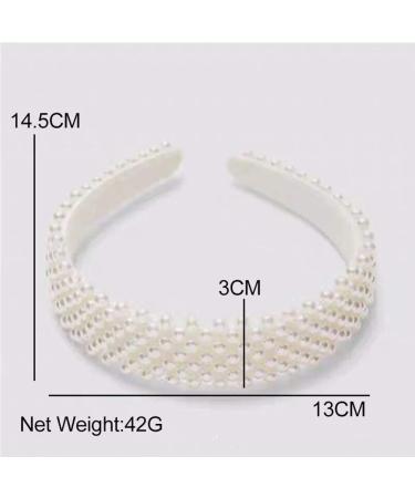 Pearl Headbands for Women - Elegant White Bridal Hairband for Wedding - Buy Online on GoSupps.com