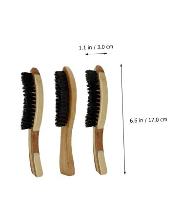 Shop Angoily 3-St Bartbrush Combs for Men | Wild Boar Bristle Beard & Hair Care Tools - Buy Online on GoSupps.com