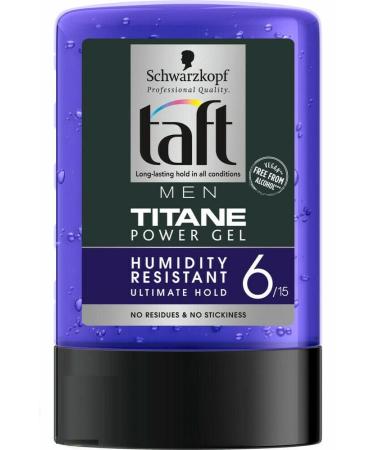 Schwarzkopf Taft Titanium Power Styling Gel 3 Pack 300ml