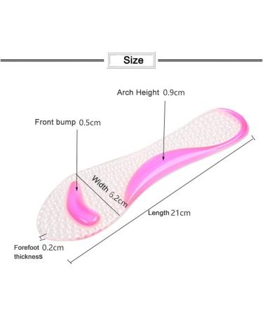 ZHAOSHUXIAN Silicone Gel Arch Support Insoles for High Heels - 3 Pair Metatarsal Cushion Orthopedic Pads (Blue, Size 1) - Buy Online on GoSupps.com